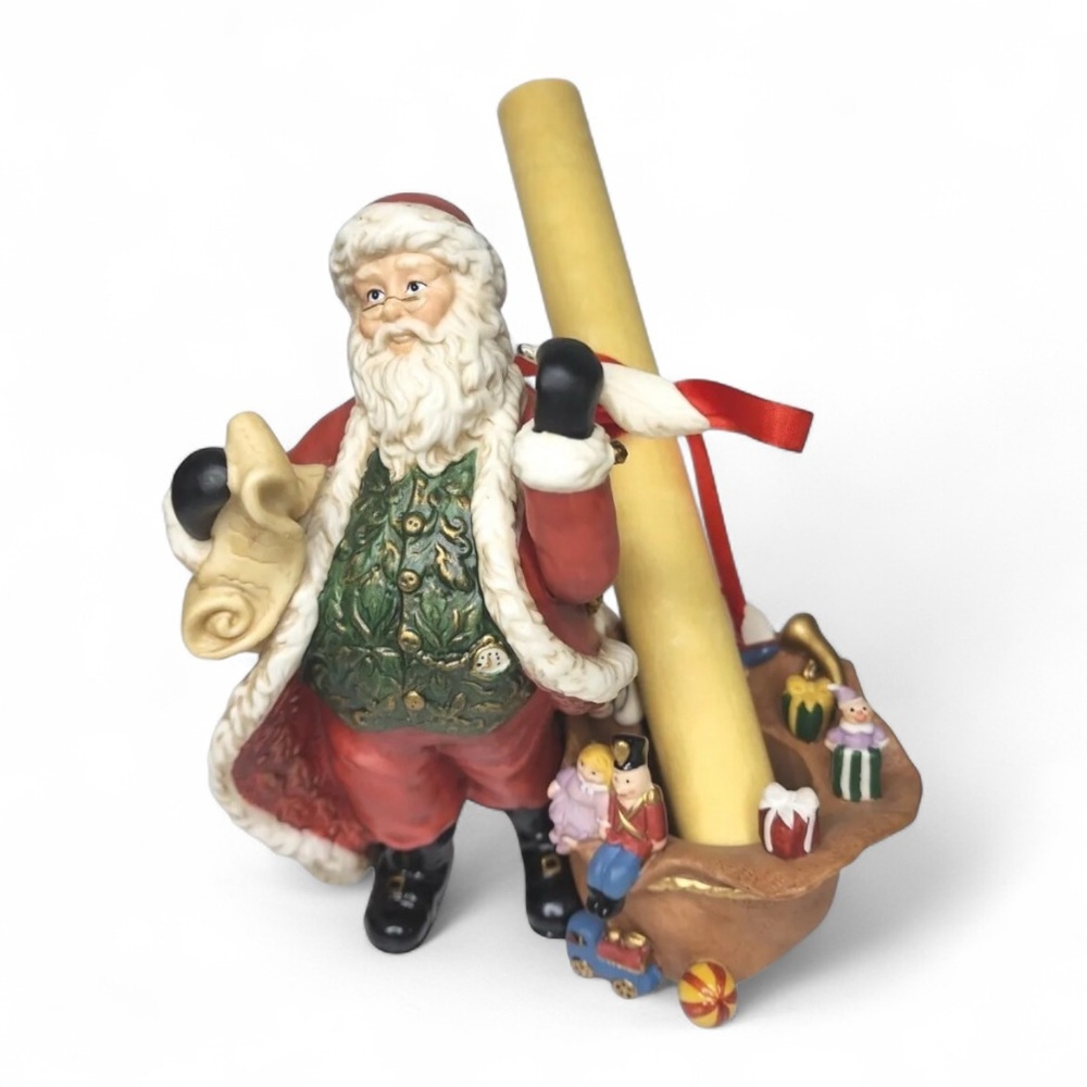 PartyLite Checking His List Tealight Holder Retired NIB P29E/P9841